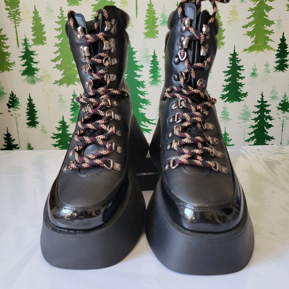 New Circus NY By Sam Edelman Black Platform Gail Boots. - Picture 3 of 8